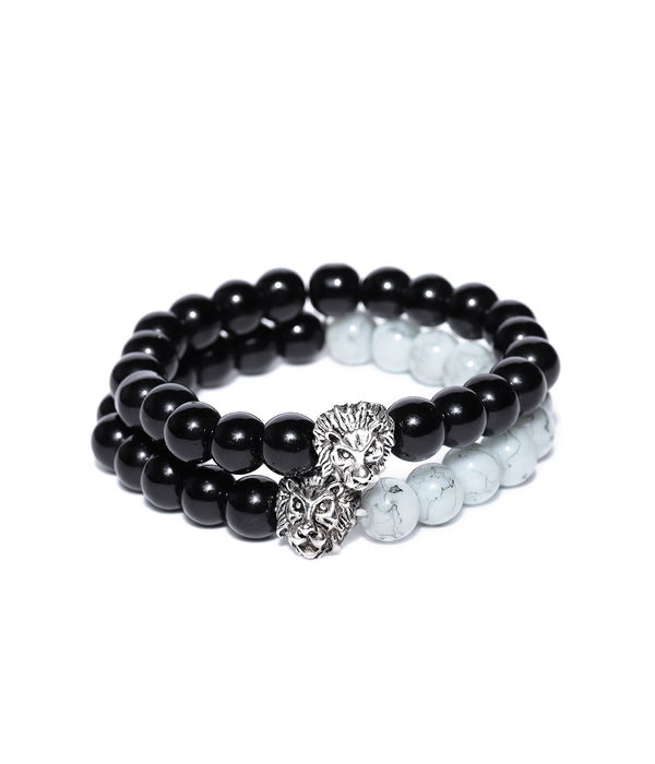 YouBella Set of 2 Beaded Elasticated Bracelets